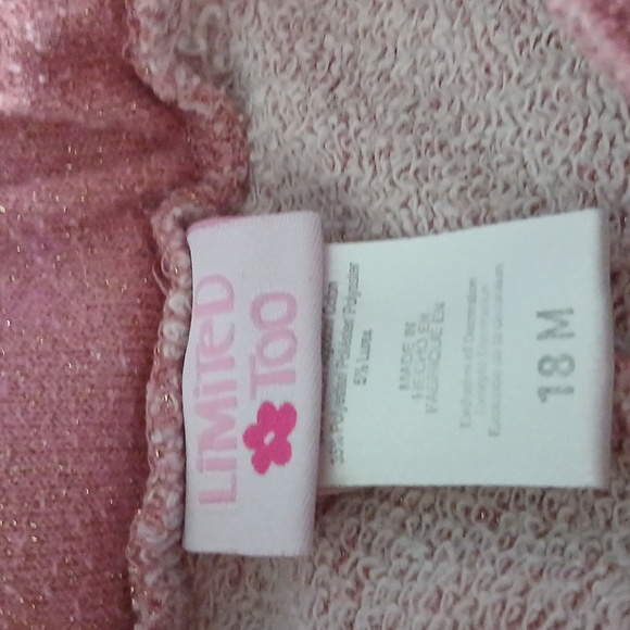 Pink Hooded Baby Outfit LIMITED TOO 18 months - Picture 7 of 10